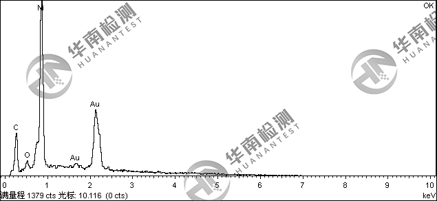 連接器金手指金面異物分析檢測