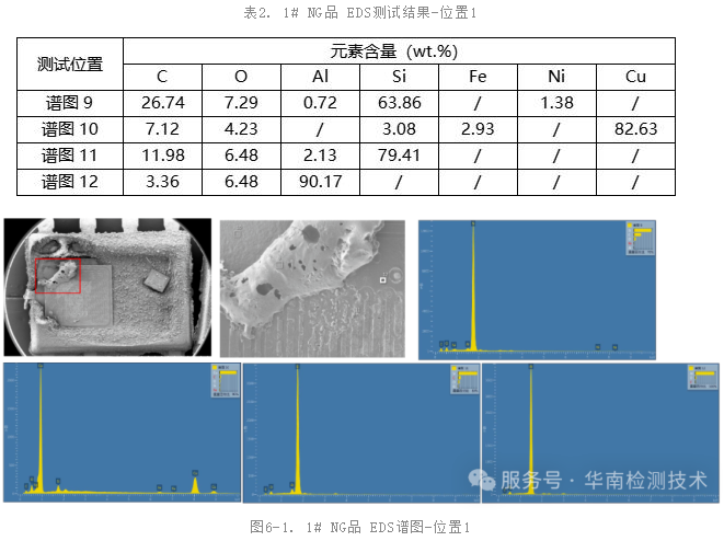 芯片掃描電鏡與能譜分析1號圖片