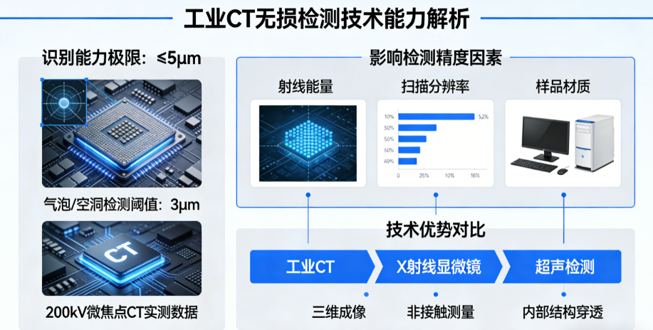 工業CT掃描究竟能識別多小的缺陷