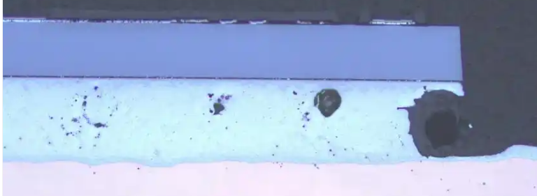 PCBA切片分析判斷BGA焊點空洞率